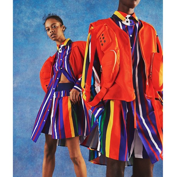 Tommy Hilfiger TOMMYXROMEO Tactical Vest in Neon Orange Size Small - Picture 16 of 16